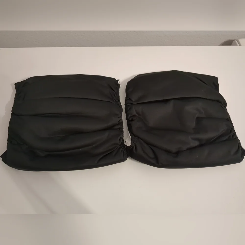Wegreeco Washable Male Dog Belly Wrap - Pack of 2 - Black Size Large NWOT